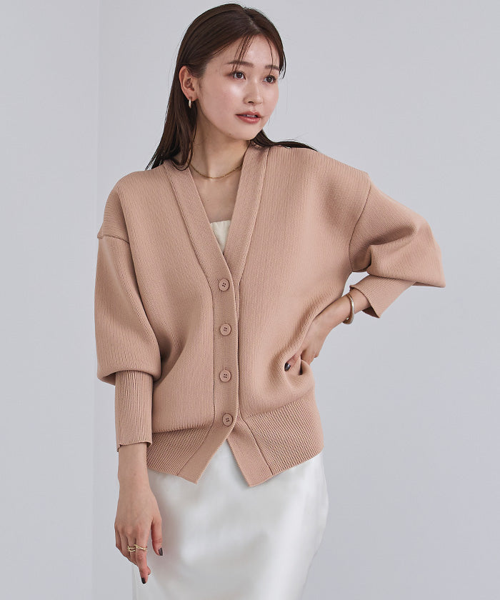 ユアーズ ur's スポンディッシュVネックニットカーディガン （ライトグレー） ライトグレー