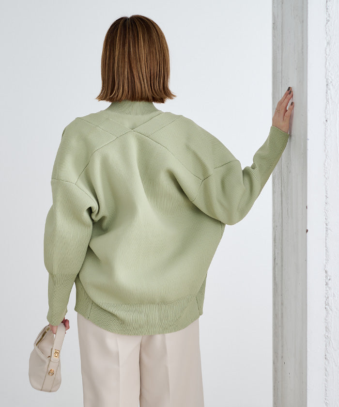 ユアーズ ur's スポンディッシュVネックニットカーディガン （ライトグレー） ライトグレー