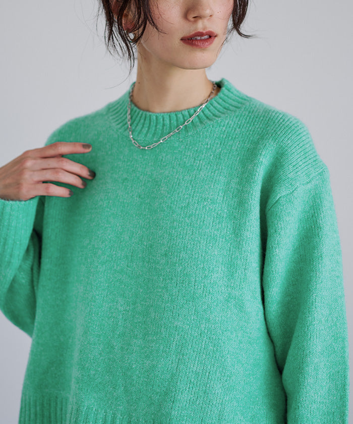 ユアーズ ur's クルーネッククロップドオーバーサイズニット （ベージュ） ベージュ