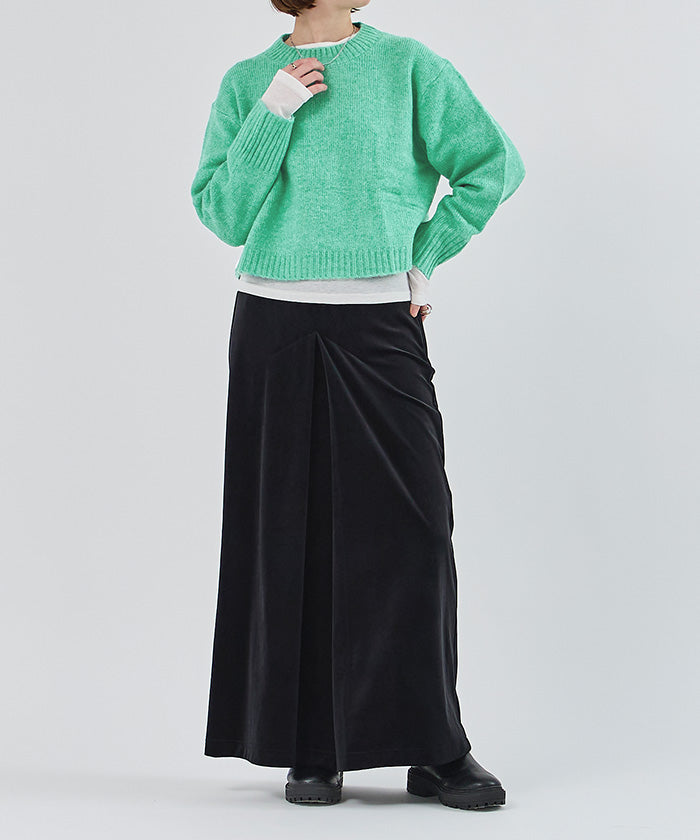 ユアーズ ur's クルーネッククロップドオーバーサイズニット （ベージュ） ベージュ