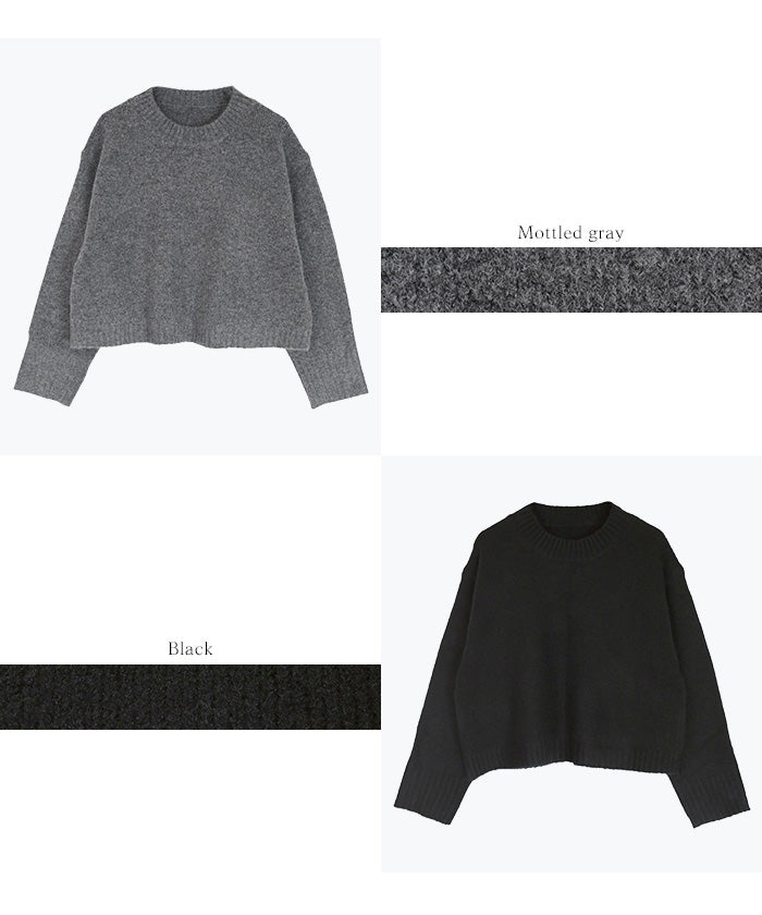 ユアーズ ur's クルーネッククロップドオーバーサイズニット （ベージュ） ベージュ