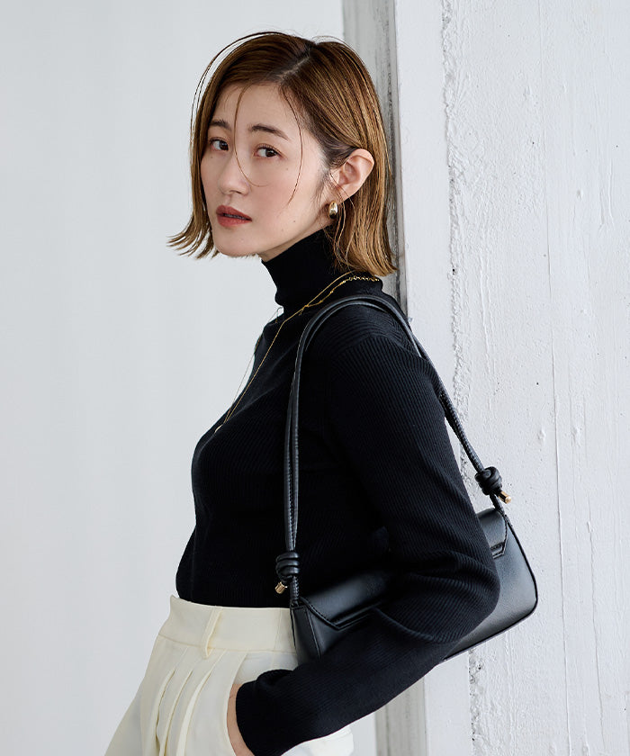 ユアーズ ur's 防ピリングタートルネックニット