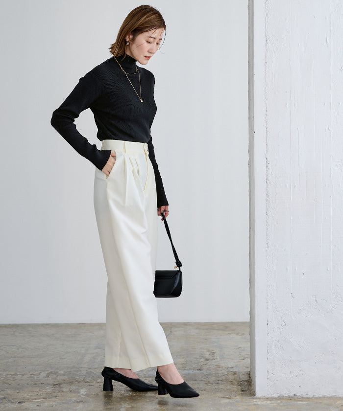 ユアーズ ur's 防ピリングタートルネックニット