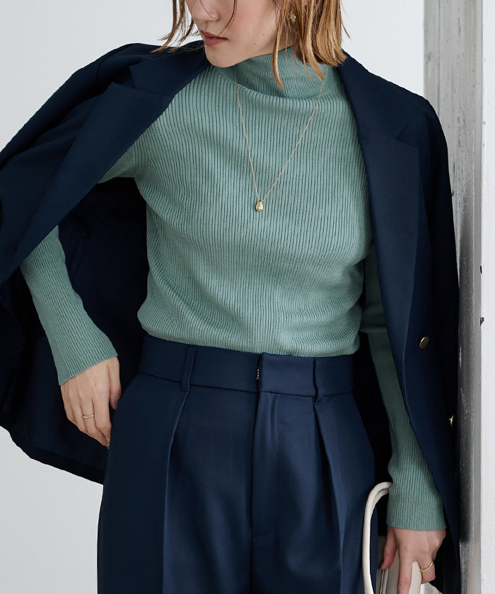 ユアーズ ur's 防ピリングタートルネックニット