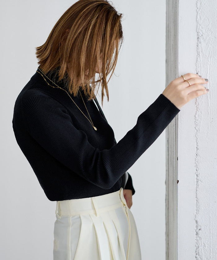 ユアーズ ur's 防ピリングタートルネックニット