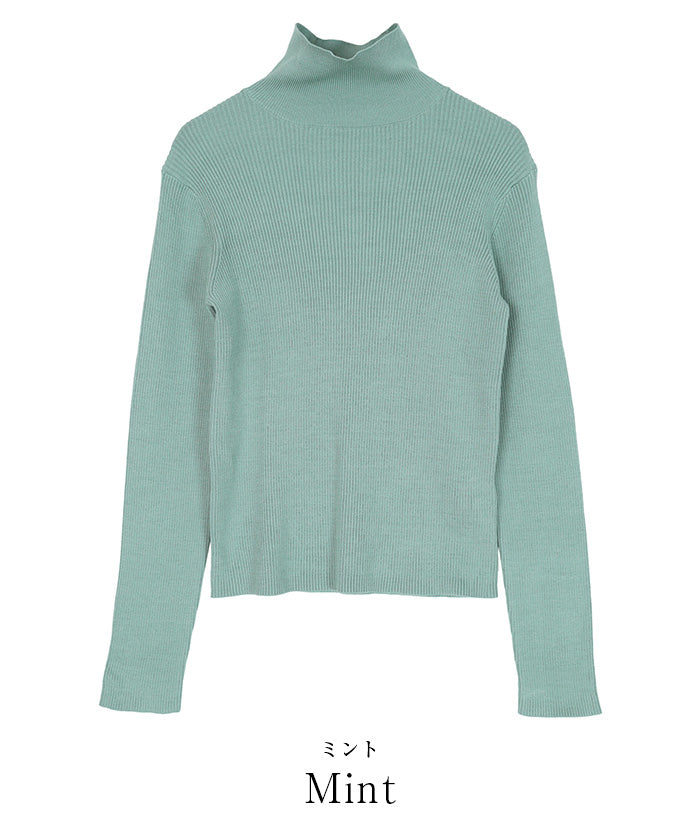 ユアーズ ur's 防ピリングタートルネックニット
