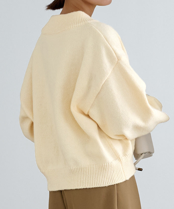 ユアーズ ur's Vネックラグランニットプルオーバー