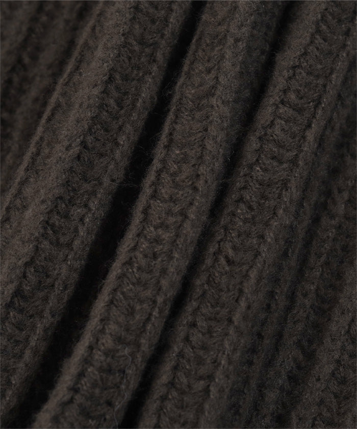 ユアーズ ur's クルーネックダブルカフスワイドニット