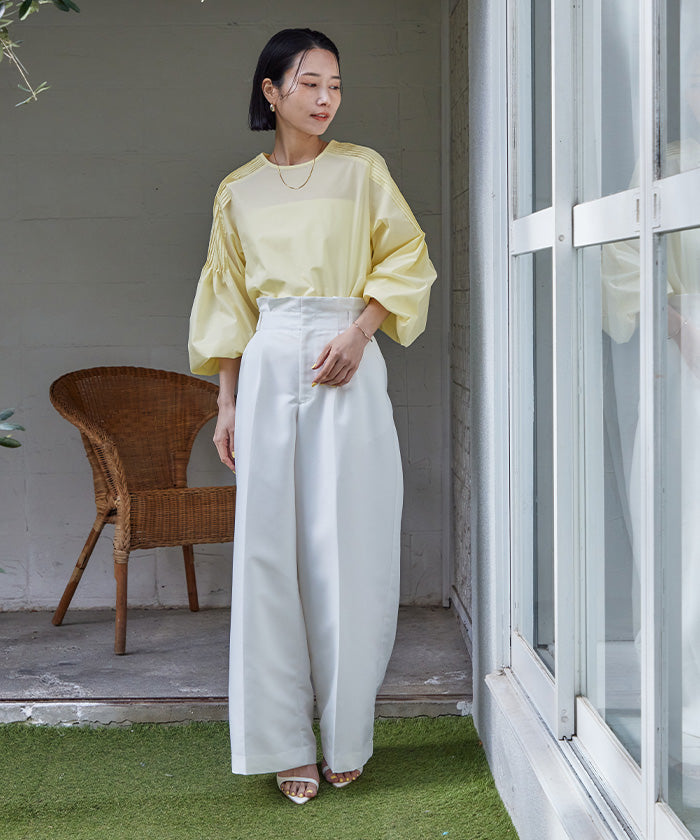 ユアーズ ur's Shoulder Pleats Blouse
