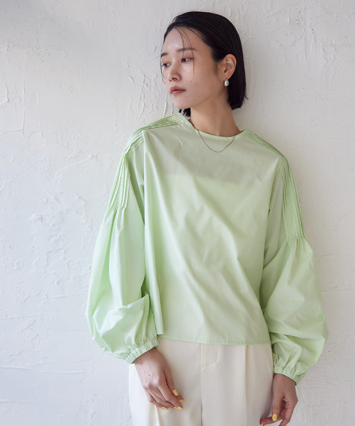 ユアーズ ur's Shoulder Pleats Blouse