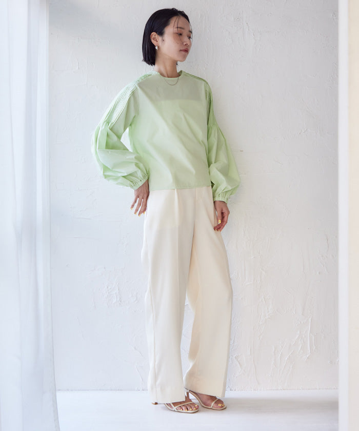 ユアーズ ur's Shoulder Pleats Blouse