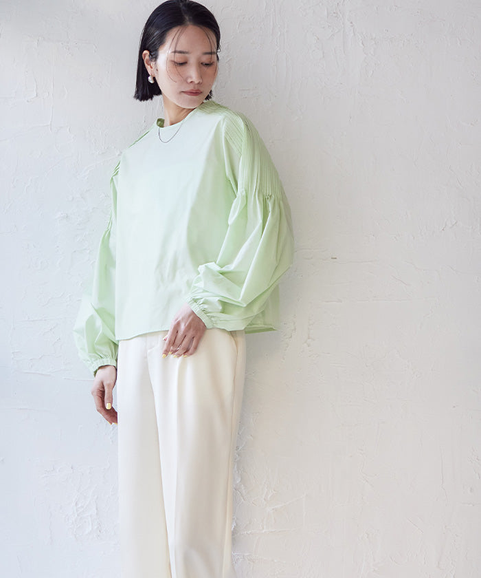 ユアーズ ur's Shoulder Pleats Blouse
