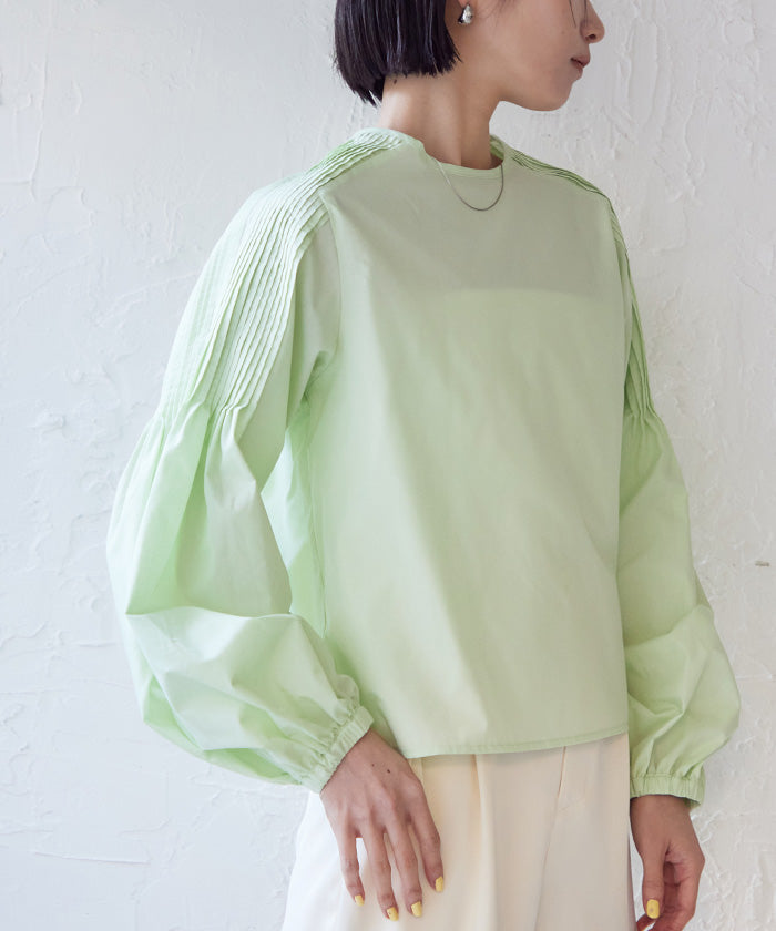 ユアーズ ur's Shoulder Pleats Blouse