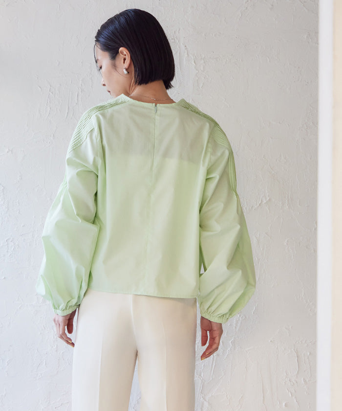 ユアーズ ur's Shoulder Pleats Blouse