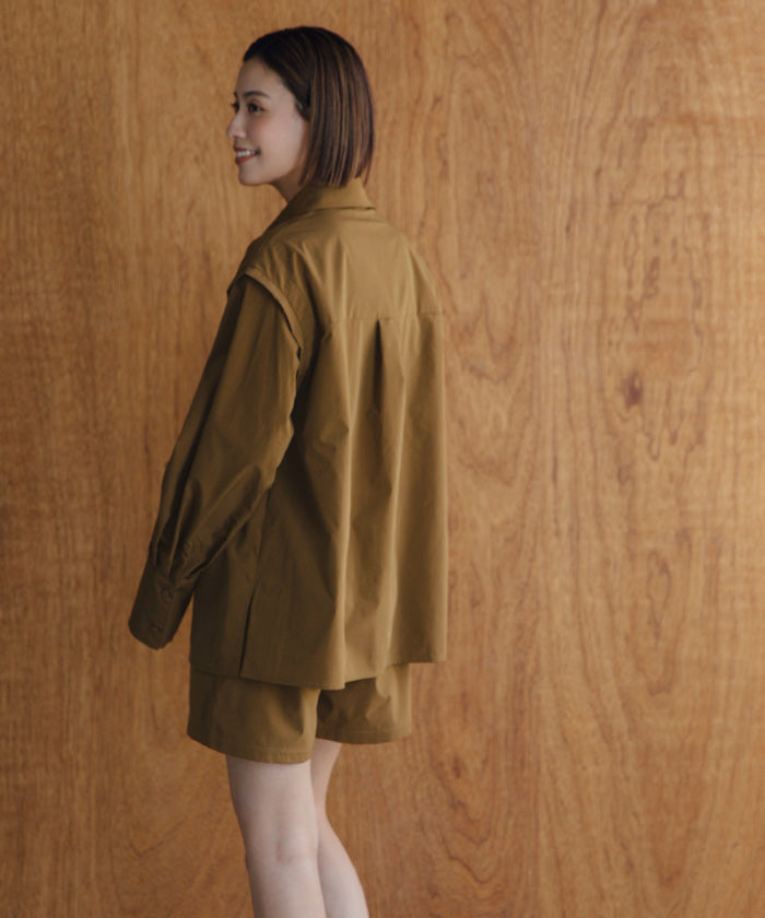 ユアーズ ur's 撥水素材2wayスリーブシャツ/ラッシュガード  （ブラック） ブラック