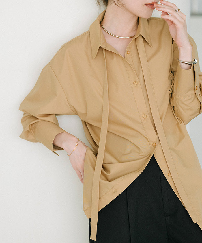 ユアーズ ur's マルチwayボウタイ/カシュクールシャツ （ベージュ） ベージュ