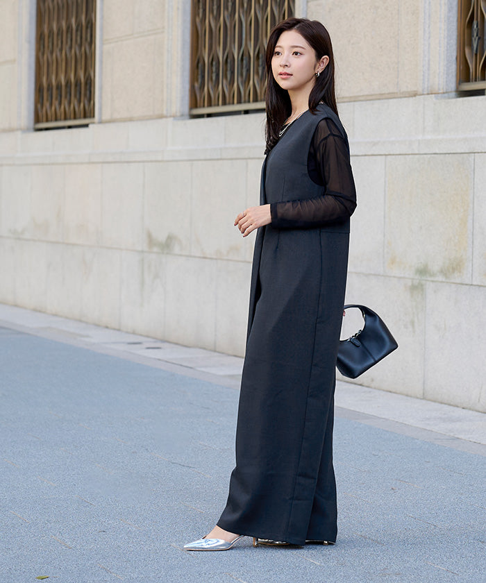 ユアーズ ur's ラップジレオールインワン （ブラック） ブラック