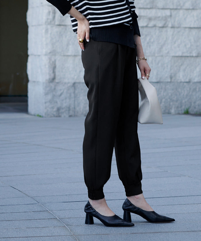 ユアーズ ur's ジョガーパンツ （ブラック） ブラック