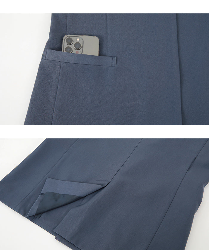 ユアーズ ur's ベルト付ノーカラージャケット （グレージュ） グレージュ