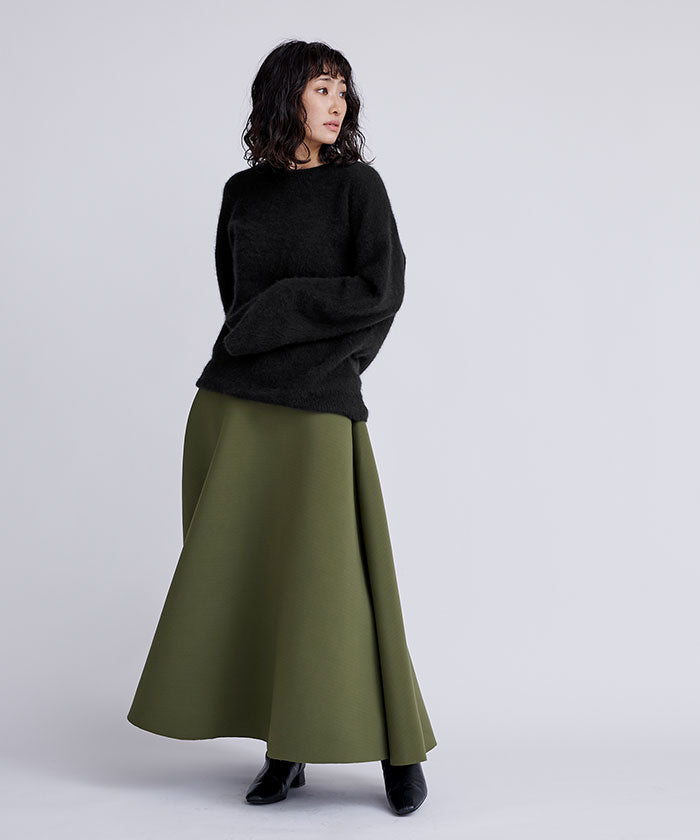 ユアーズ ur's ウール混クルーネックニットプルオーバー