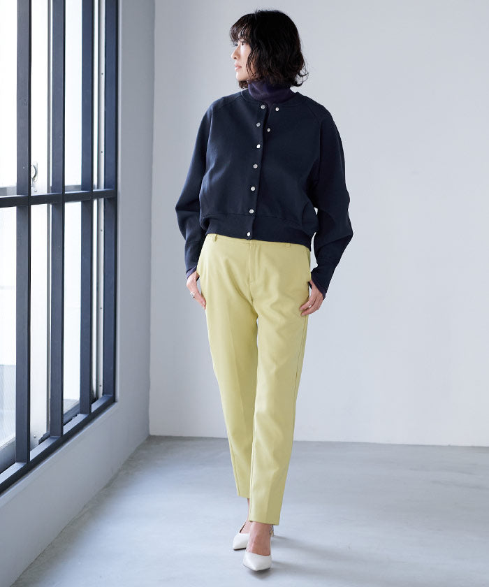 ユアーズ ur's フィンガーホール付リブタートルネックトップス