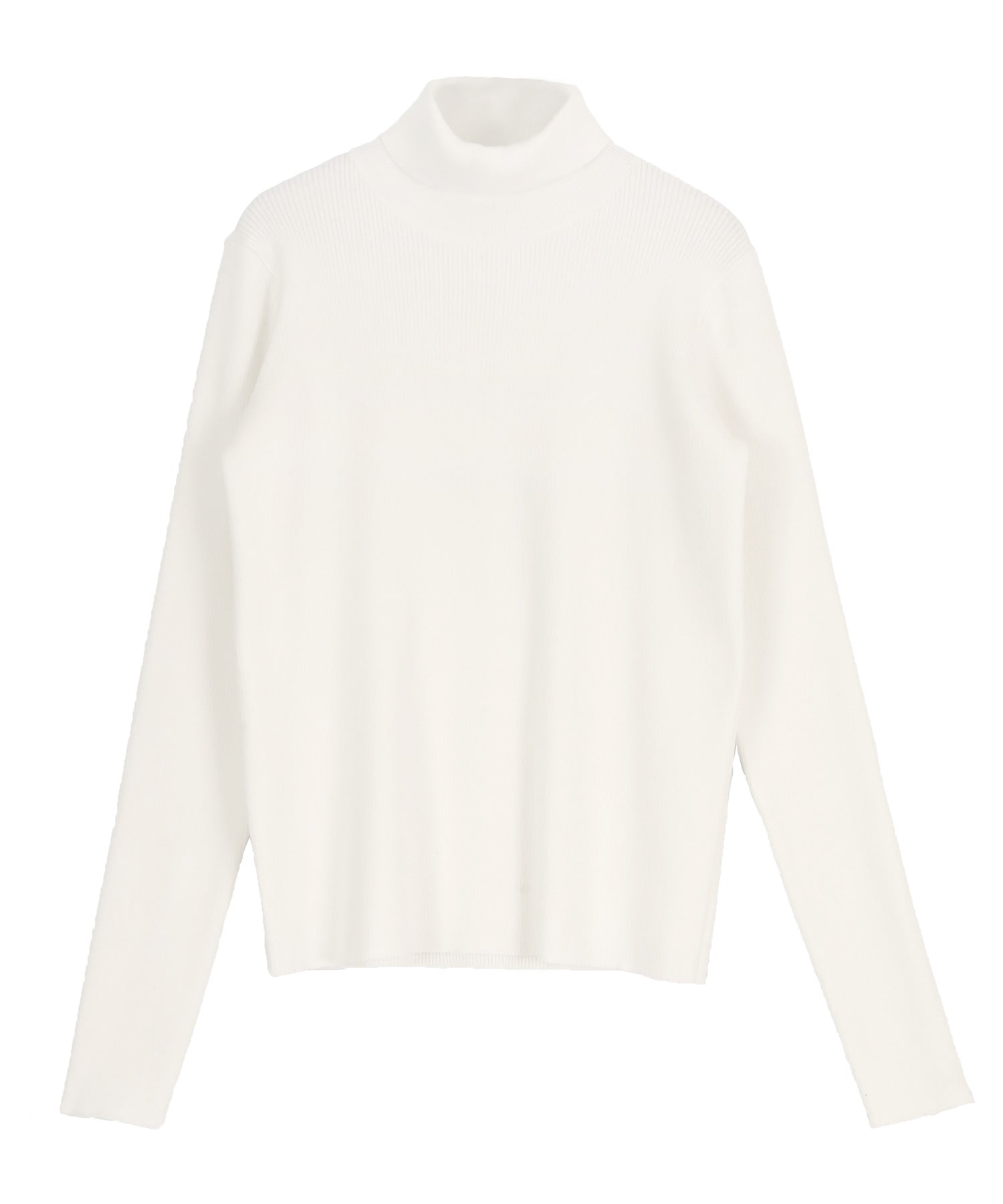 ユアーズ ur's フィンガーホール付リブタートルネックトップス （グレイッシュブルー） グレイッシュブルー