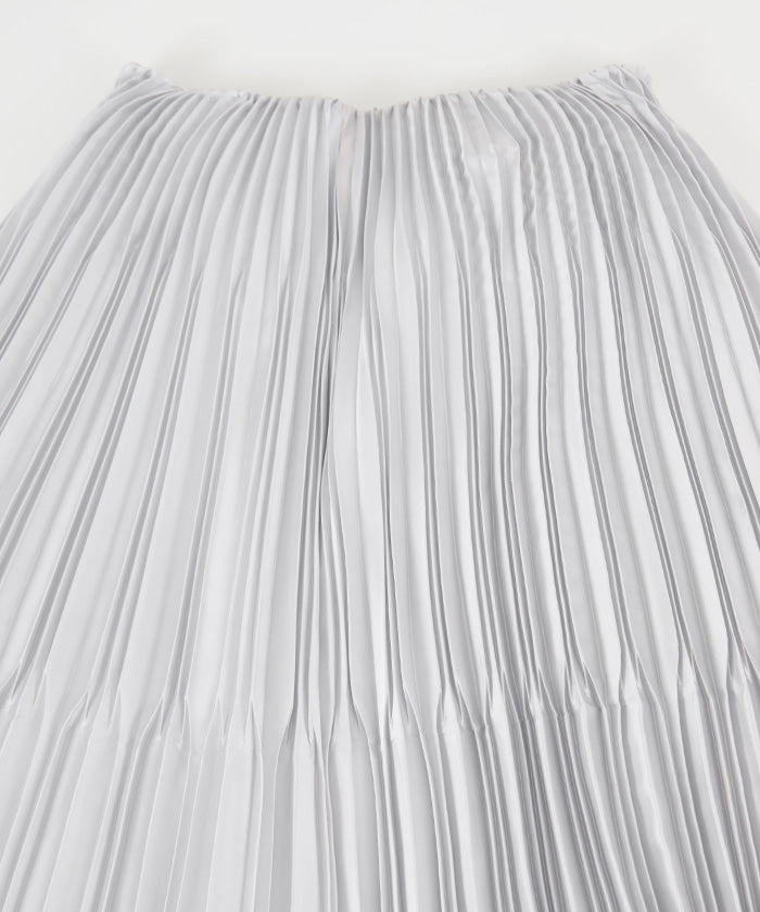 ur's ur's sheer deformed pleated skirt