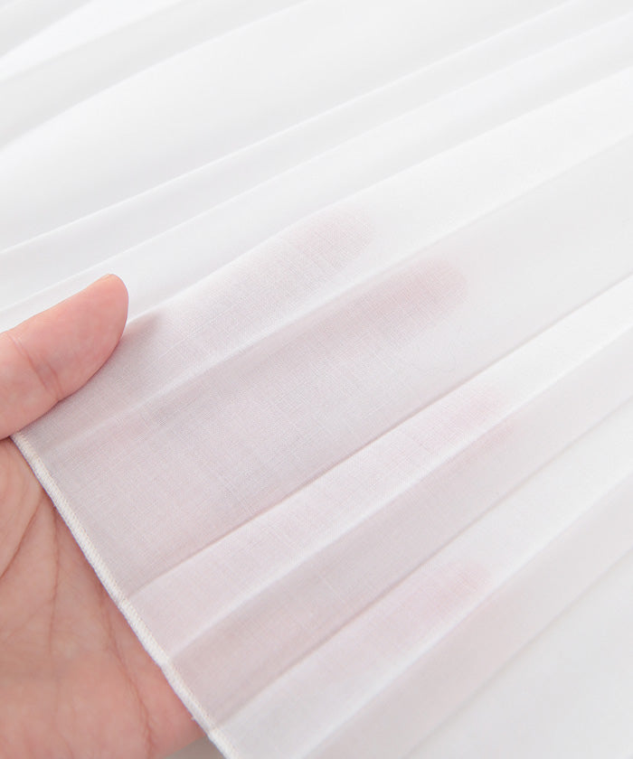 ur's ur's sheer deformed pleated skirt