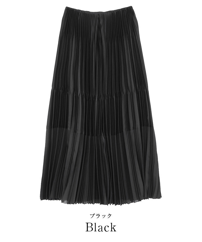 ur's ur's sheer deformed pleated skirt