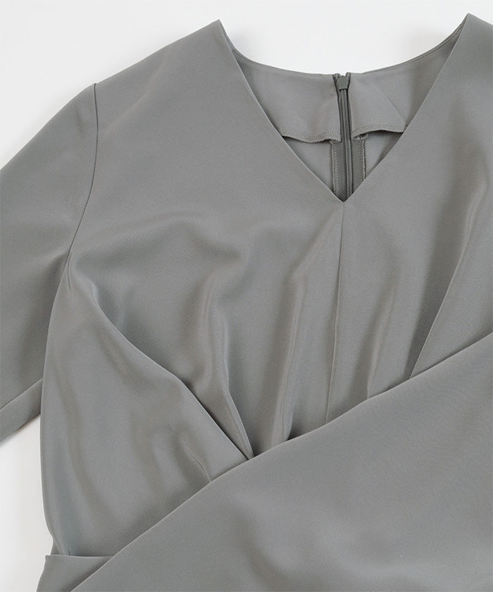 YOURS ur's 2way slit sleeve wrap blouse