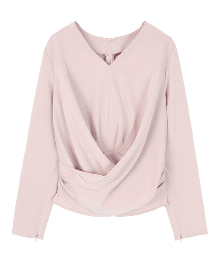 YOURS ur's 2way slit sleeve wrap blouse