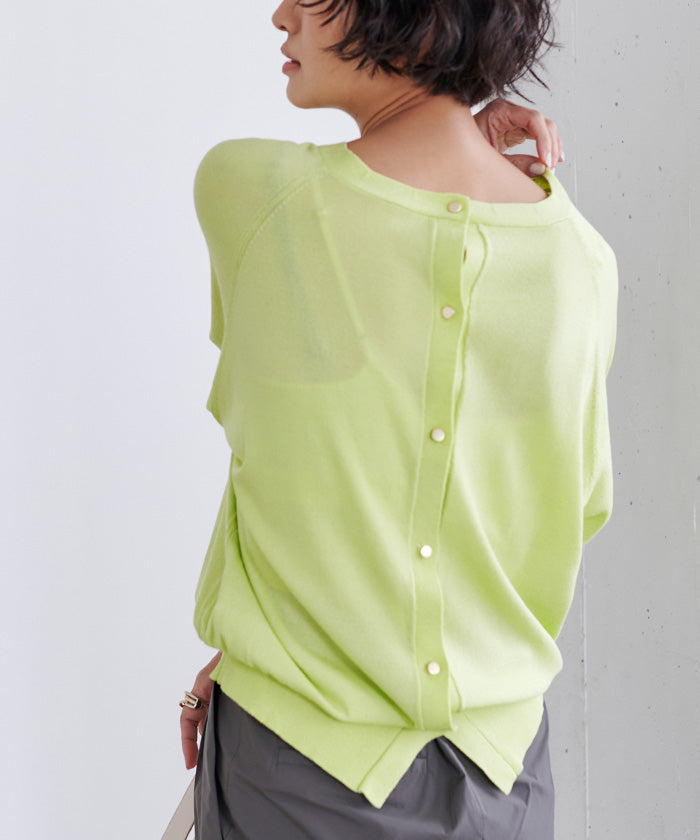YOURS ur's UV Care Back Gold Button Knit