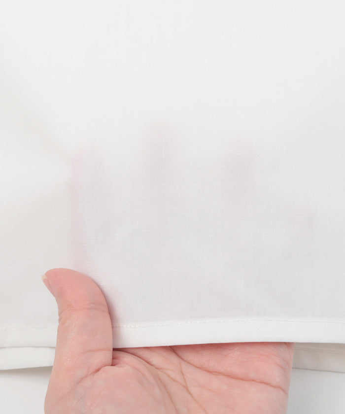 ユアーズ ur's スタンドカラーショルダーギャザーブザムシャツ （ブラック） ブラック