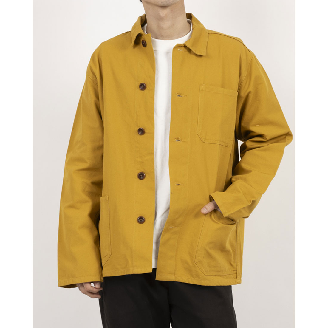 アスキーズ USKEES USKEES アスキーズ BUTTONED OVERSHIRTS ボタンオーバーシャツ 3001 （イエロー） イエロー