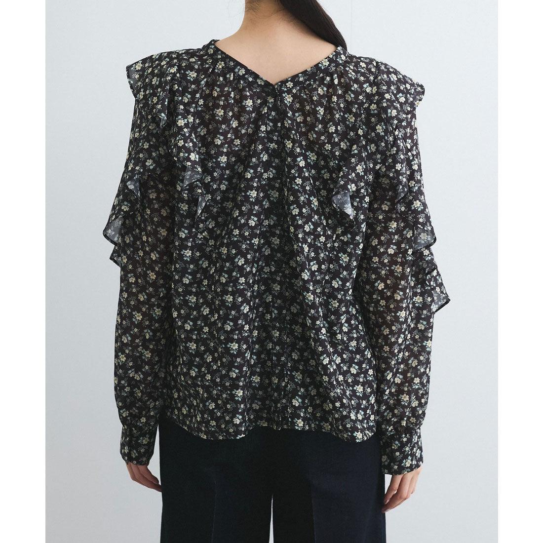 ビス VIS 【前後2WAY】ラッフルフリルブラウス （ブラック系（02）） ブラック系（02）