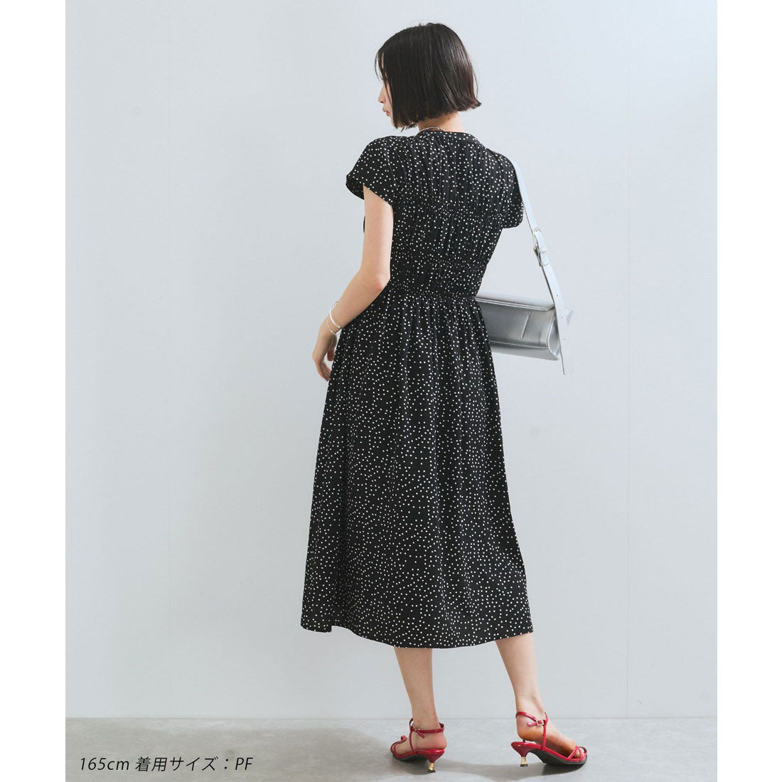 ビス VIS シャーリングデザインワンピース【WEB限定サイズ】 （ブラック系（02）） ブラック系（02）