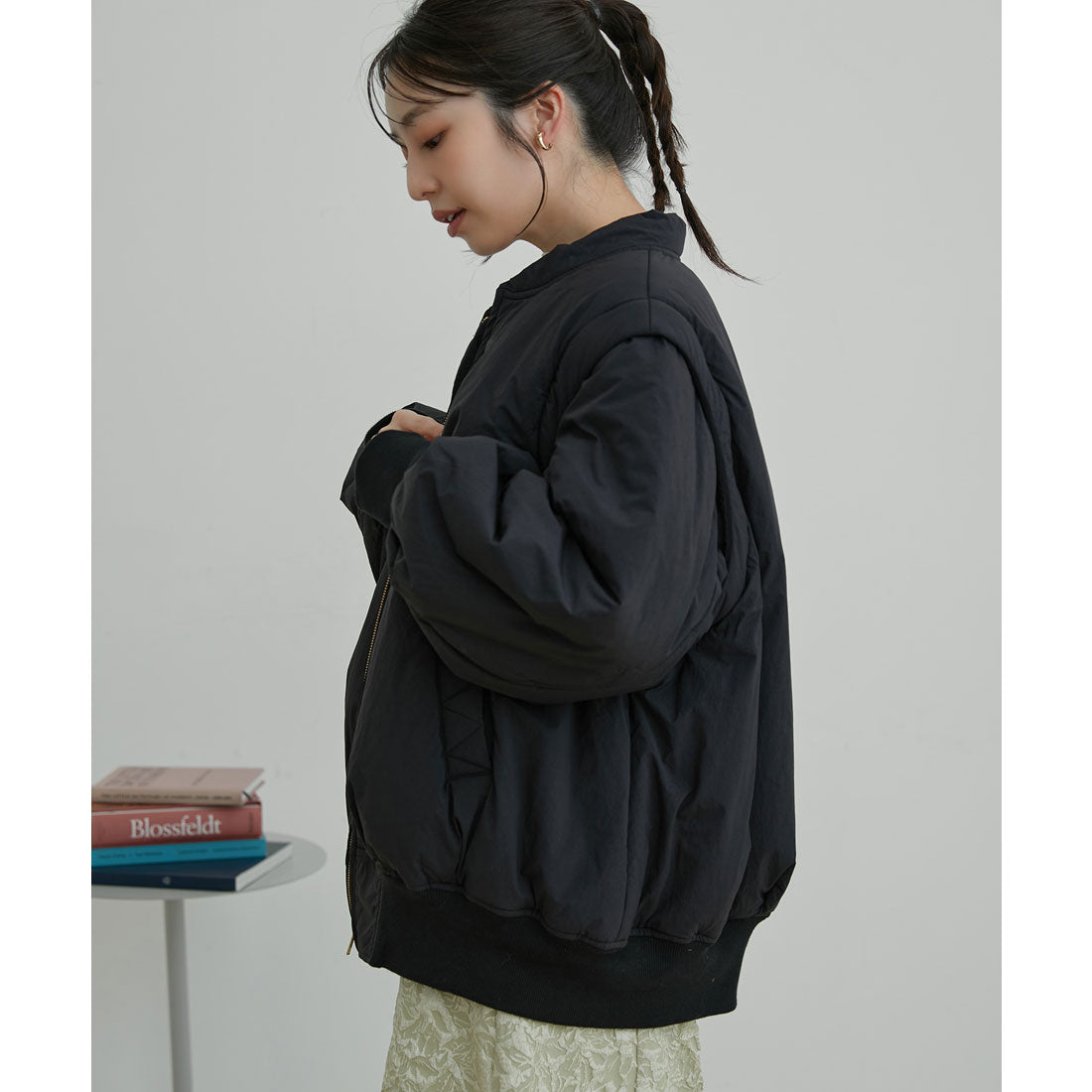ビス VIS 【2WAY】袖取り外しボリュームブルゾン