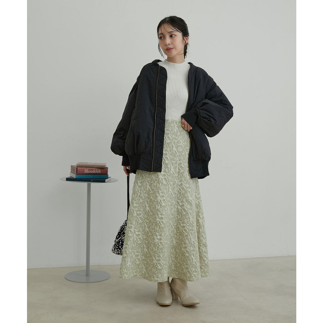 ビス VIS 【2WAY】袖取り外しボリュームブルゾン