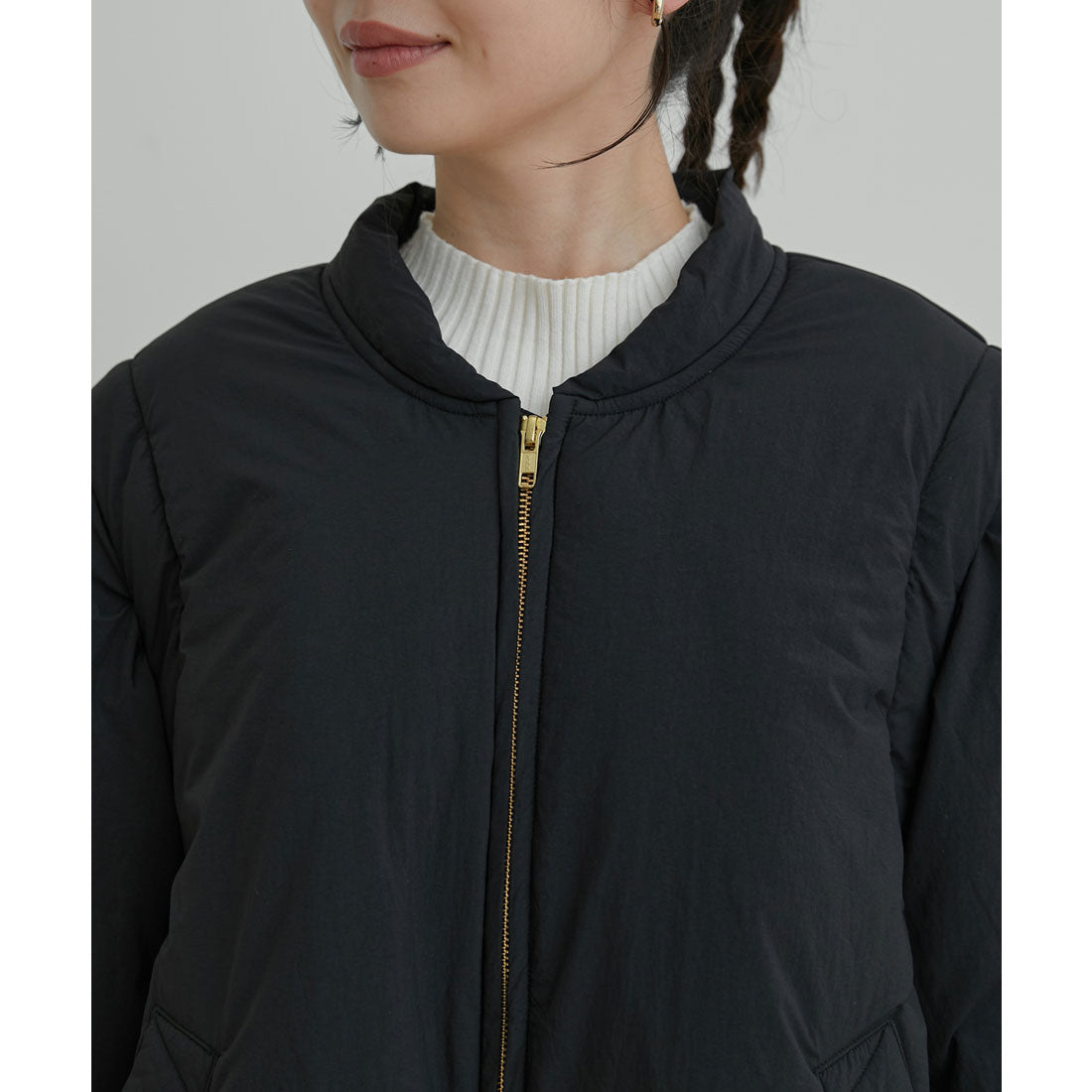 ビス VIS 【2WAY】袖取り外しボリュームブルゾン