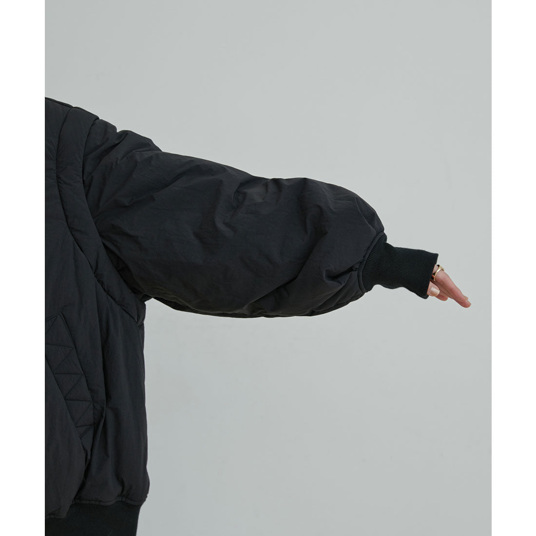 ビス VIS 【2WAY】袖取り外しボリュームブルゾン