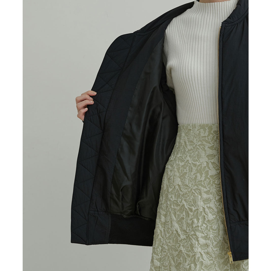 ビス VIS 【2WAY】袖取り外しボリュームブルゾン