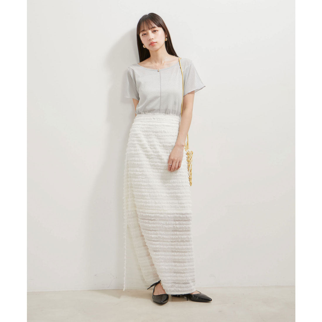 ビス VIS 【洗える】ラメメローTシャツ