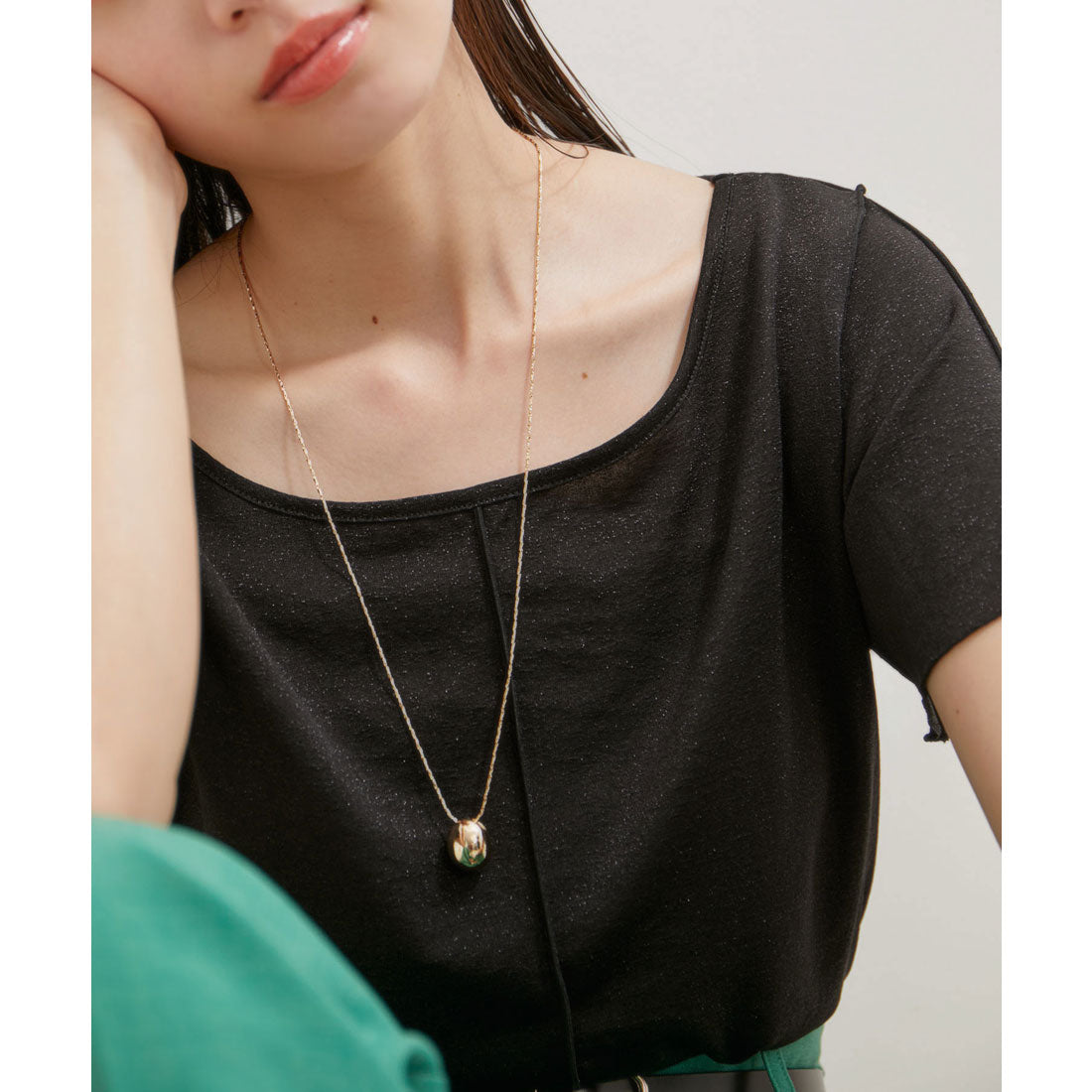 ビス VIS 【洗える】ラメメローTシャツ