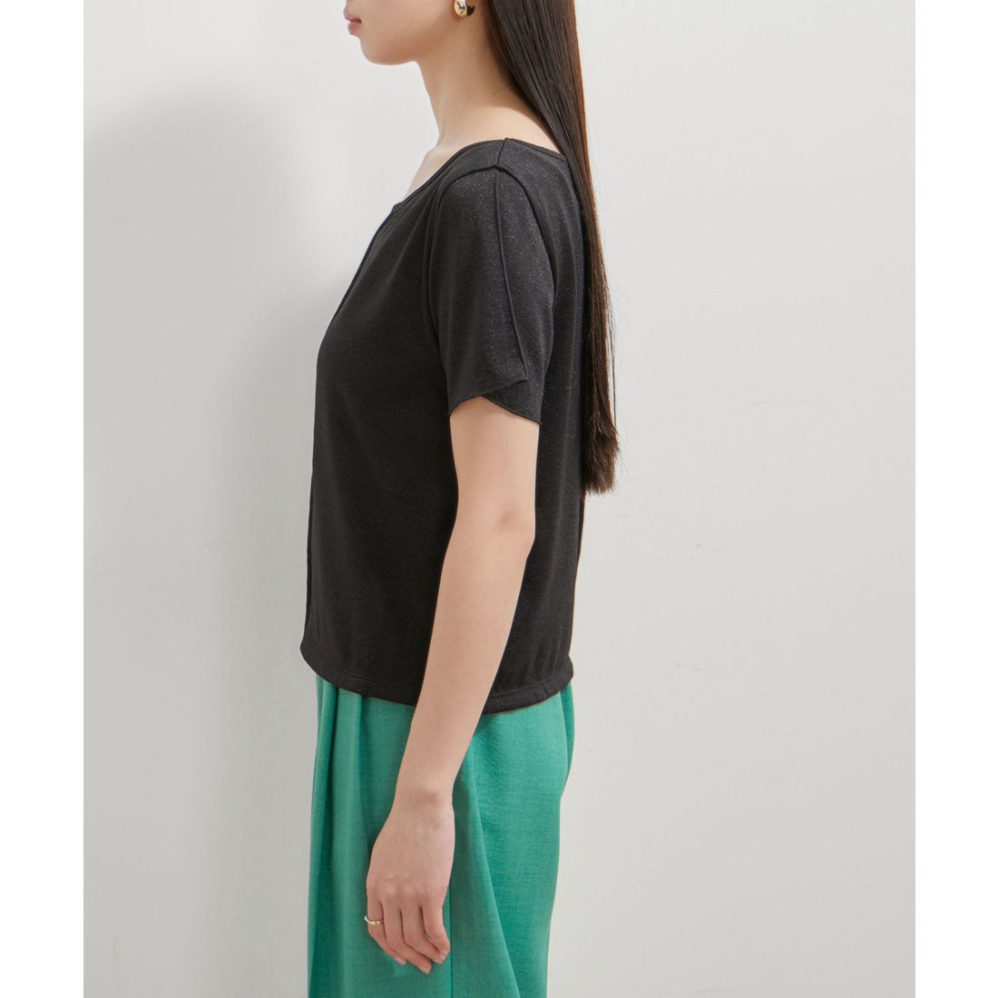 ビス VIS 【洗える】ラメメローTシャツ