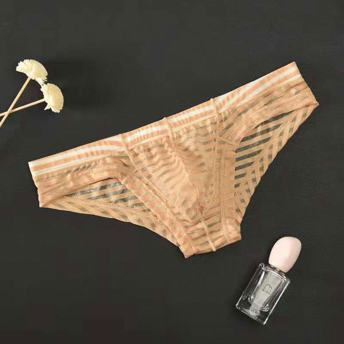 Vanilla Men's Sexy Border Bikini Briefs [Non-returnable item]