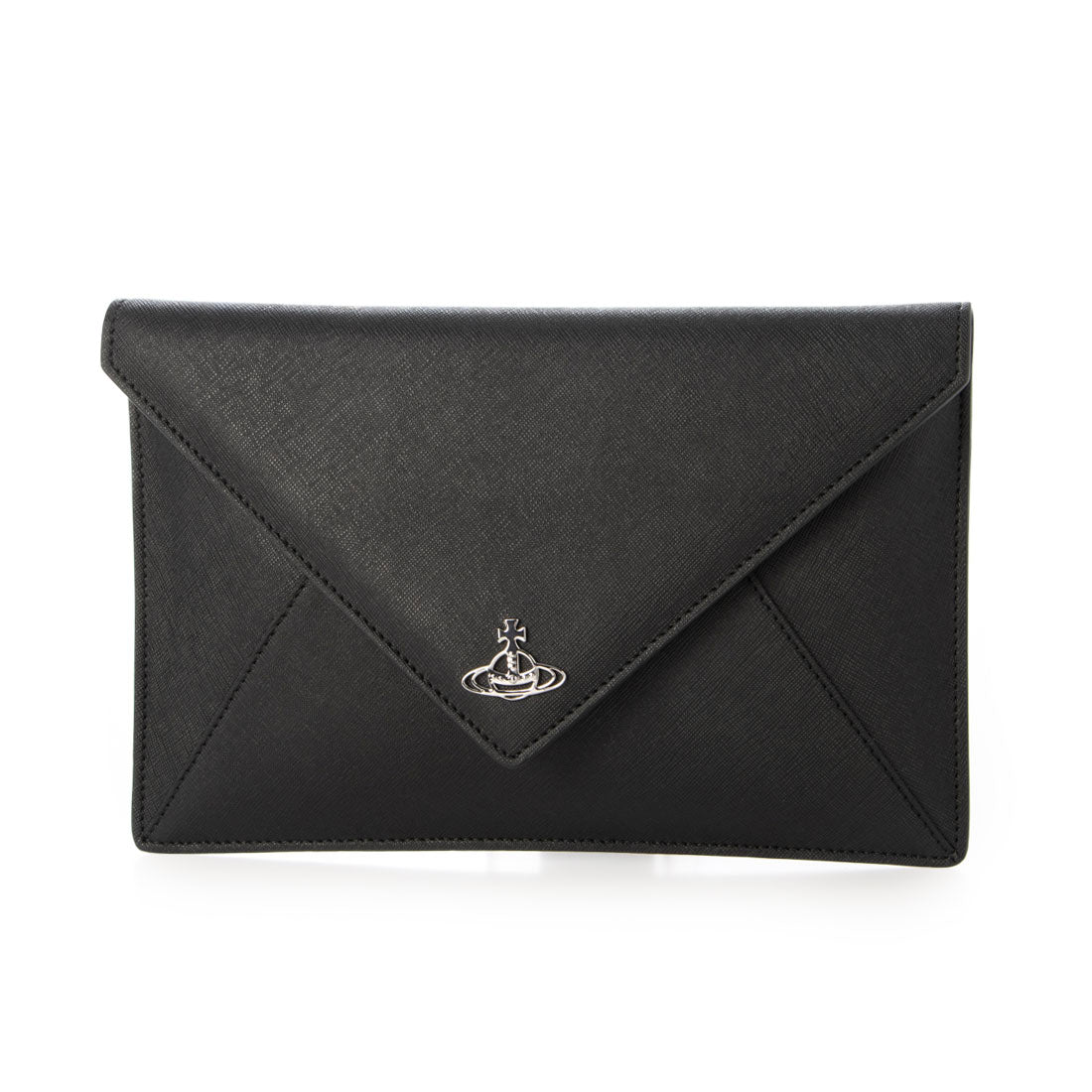 ヴィヴィアン ウエストウッド Vivienne Westwood SAFFIANO ENVELOPE CLUTCH （BLACK） BLACK