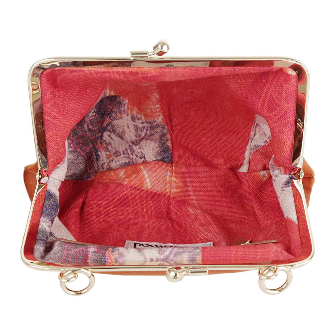 Vivian Westwood shoulder bag embroidered orb GRANNY FRAME PURSE 4B01000BW W00ZL F410 BURNT ORANGE