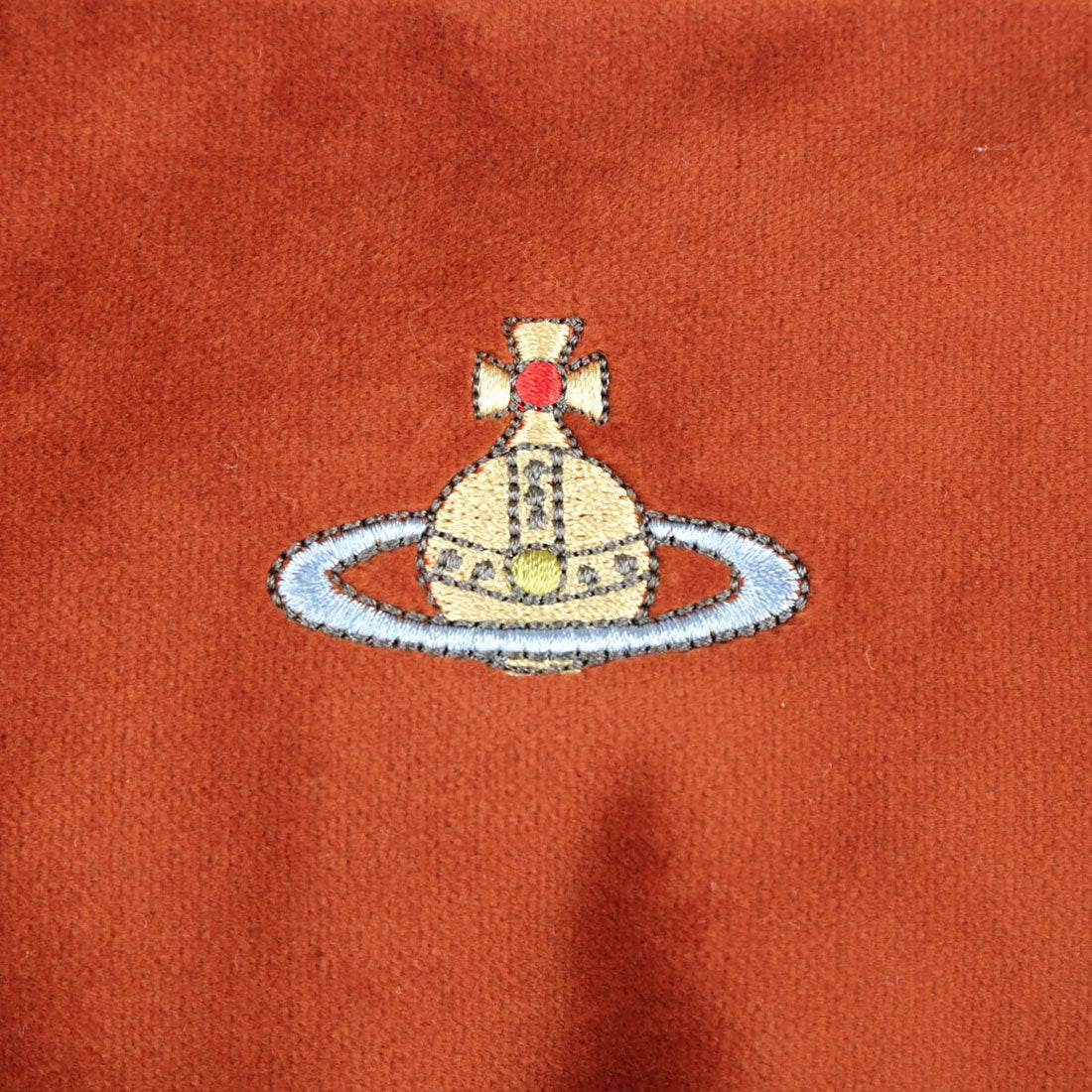 Vivian Westwood shoulder bag embroidered orb GRANNY FRAME PURSE 4B01000BW W00ZL F410 BURNT ORANGE