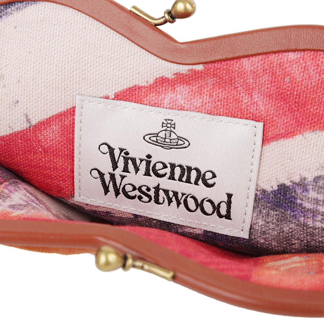 ヴィヴィアン ウエストウッド Vivienne Westwood ハンドバッグ エンブロイダードオーブ BELLE HEART FRAME PURSE 4B01000DW W00ZL F410 BURNT ORANGE