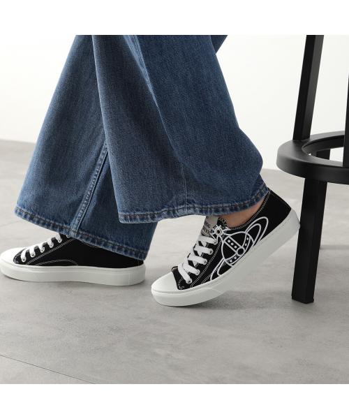 ヴィヴィアン ウエストウッド Vivienne Westwood Vivienne Westwood スニーカー PLIMSOLL LOW TOP 75020005W （W0004/BLACK-ブラック） W0004/BLACK-ブラック